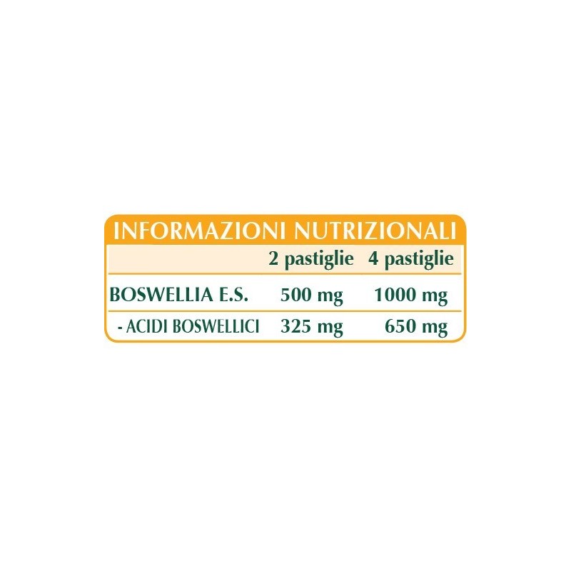 BOSWELLIA ESTRATTO TITOLATO 60 Pastiglie 30 G Dr Giorgini