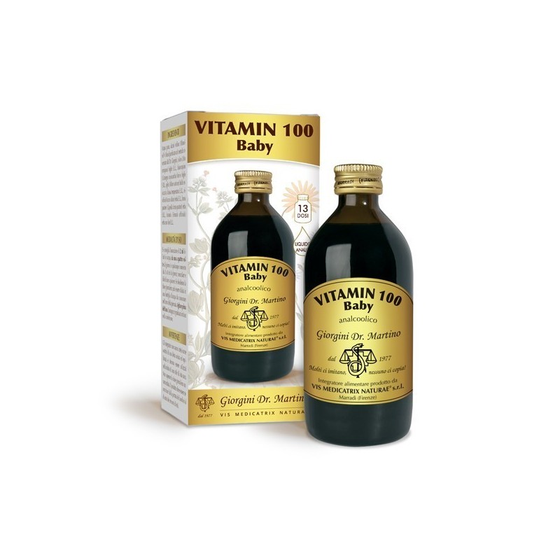 VITAMIN 100 Baby 200 ml liquido analcoolico - Dr. Giorgini