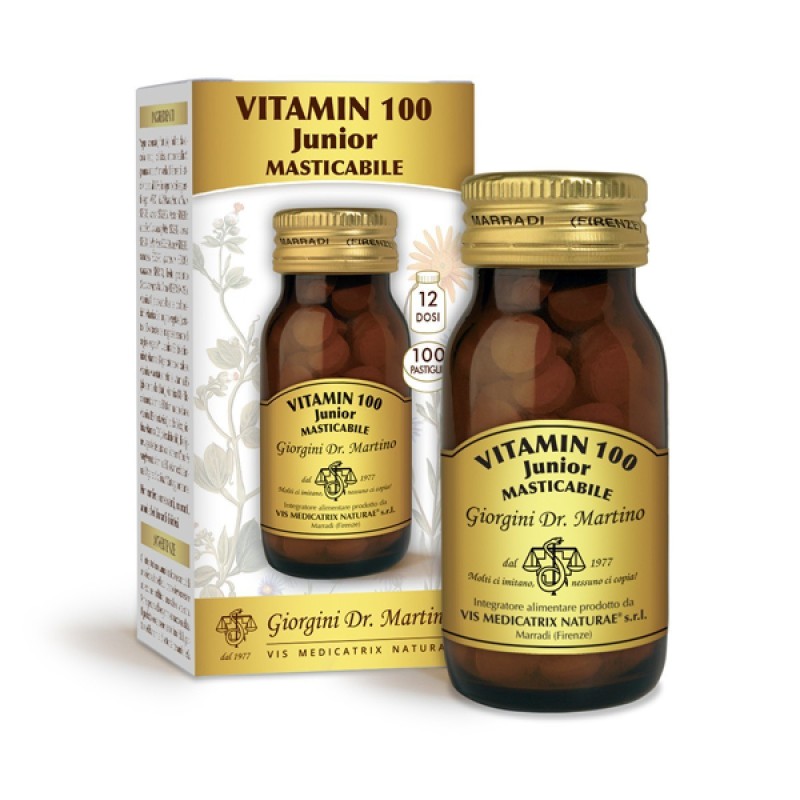 VITAMIN 100 Junior Pastiglie masticabili (100 pastiglie 50 g) - Dr. Giorgini