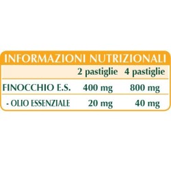 FINOCCHIO ESTRATTO TITOLATO 60 pastiglie (30 g) - Dr. Giorgini