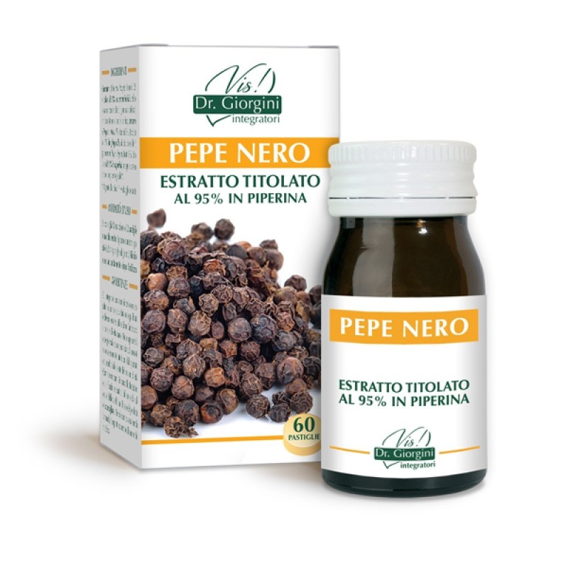 PEPE NERO ESTRATTO TITOLATO 60 pastiglie (30 g) - Dr. Giorgini