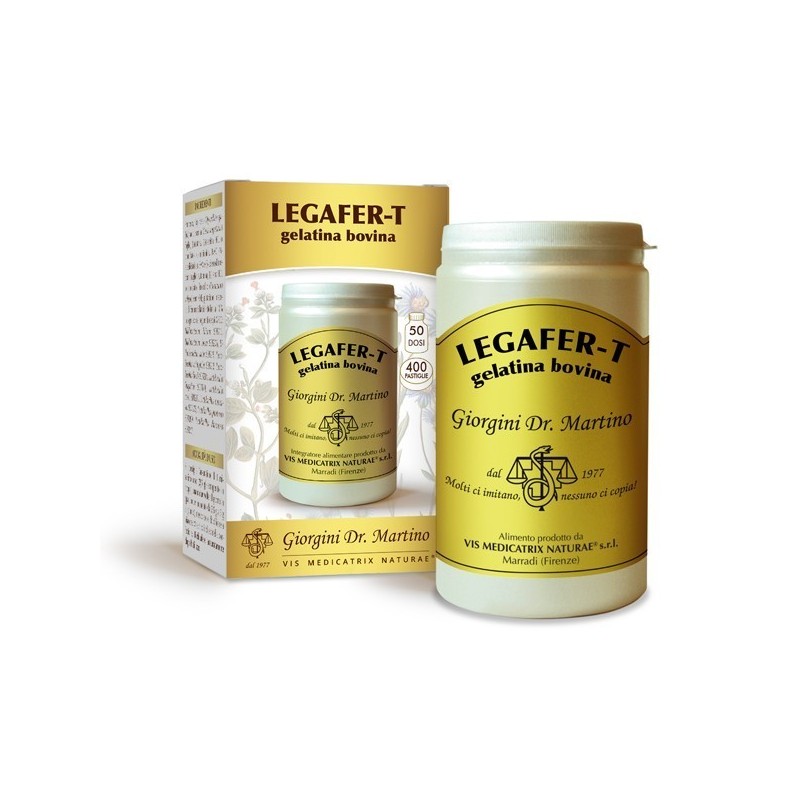 LEGAFER-T Gelatina bovina 400 pastiglie (200 g) - Dr. Giorgini