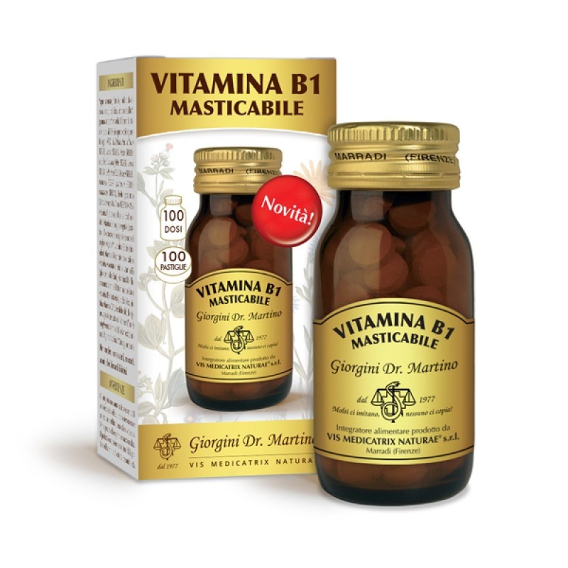 VITAMINA B1 Masticabile 100 pastiglie (40 g) - Dr. Giorgini