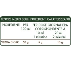 VERGA D'ORO ESTRATTO INTEGRALE 200 ml Liquido analcoolico - Dr. Giorgini