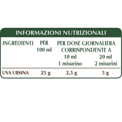 UVA URSINA ESTRATTO INTEGRALE 200 ml Liquido analcoolico - Dr. Giorgini