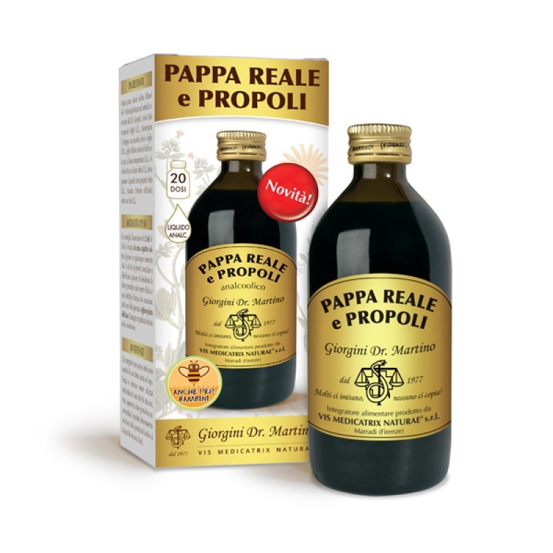 PAPPA REALE E PROPOLI 200 ml Liquido analcoolico - Dr. Giorgini