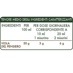 VIOLA DEL PENSIERO ESTRATTO INTEGRALE 200 ml Liquido analcoolico - Dr. Giorgini