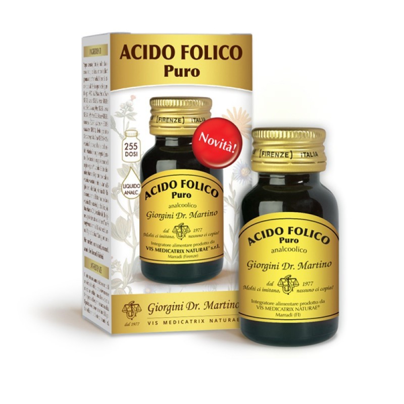 ACIDO FOLICO puro 30 ml liquido analcoolico - Dr. Giorgini