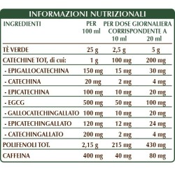 TÈ VERDE ESTRATTO INTEGRALE 200 ml Liquido analcoolico - Dr. Giorgini