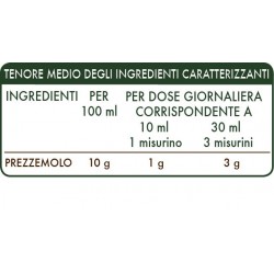 PREZZEMOLO ESTRATTO INTEGRALE 200 ml Liquido analcoolico - Dr. Giorgini