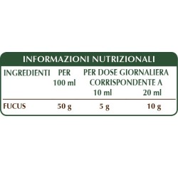 FUCUS o QUERCIA MARINA ESTRATTO INTEGRALE 200ml Liquido analcoolico - Dr. Giorgini