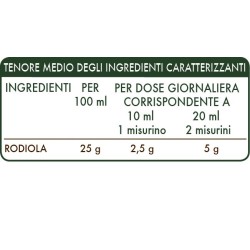 RODIOLA ESTRATTO INTEGRALE 200 ml Liquido analcoolico - Dr. Giorgini