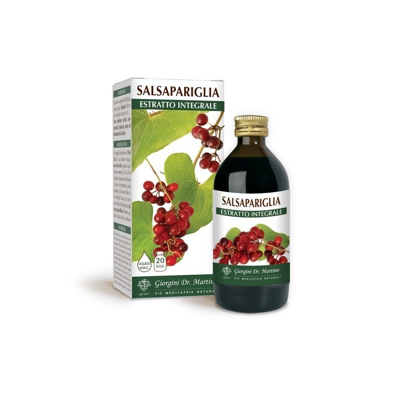 SALSAPARIGLIA ESTRATTO INTEGRALE 200 ml Liquido analcoolico - Dr. Giorgini