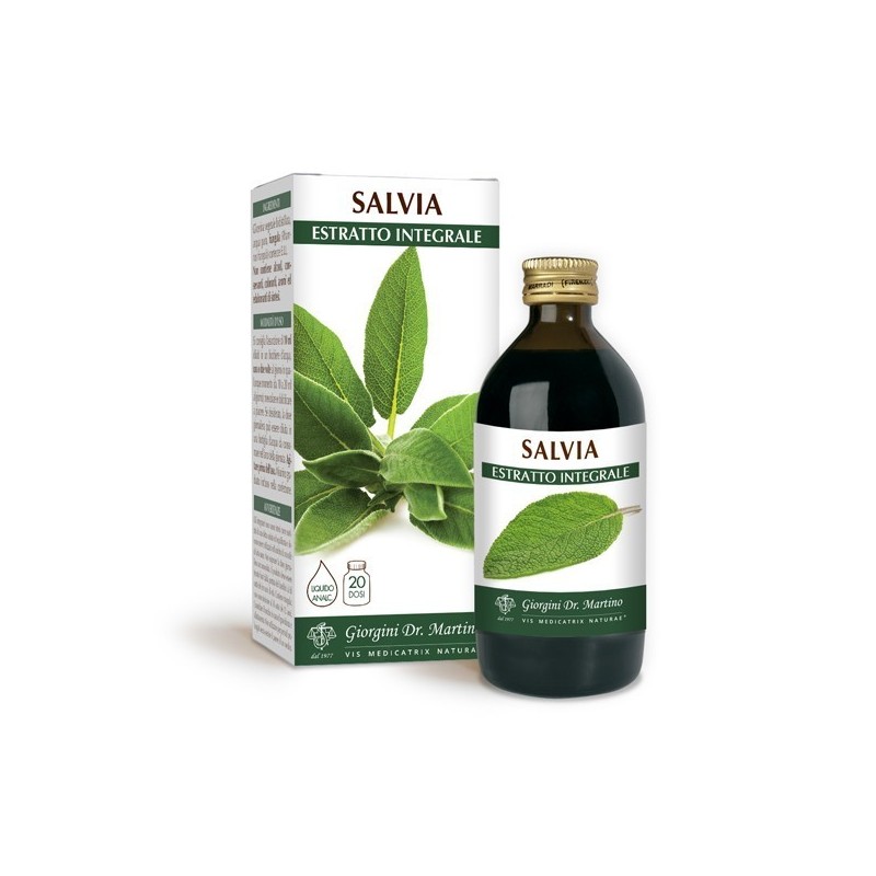 SALVIA ESTRATTO INTEGRALE 200 ml Liquido analcoolico - Dr. Giorgini