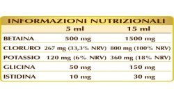 BETAINA CLORIDRATO 200 ml liquido analcoolico - Dr. Giorgini