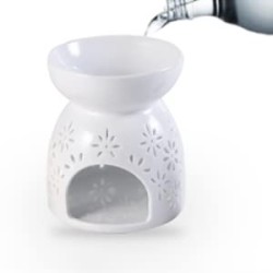 Brucia Essenze ceramica, Bianco