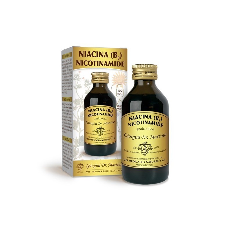 NIACINA (B3) NICOTINAMIDE 100 ml liquido analcoolico - Dr. Giorgini