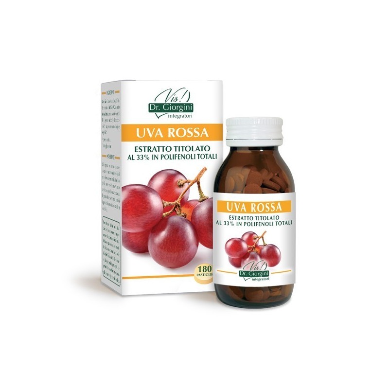 UVA ROSSA ESTRATTO TITOLATO 180 pastiglie (90 g) - Dr. Giorgini