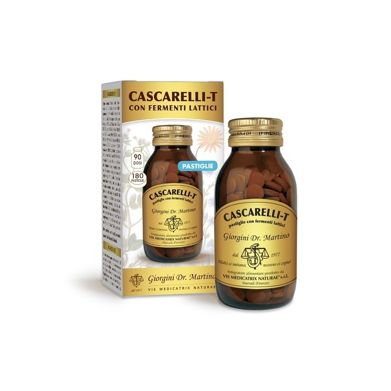 CASCARELLI-T con fermenti lattici 180 pastiglie (90 g) - Dr. Giorgini