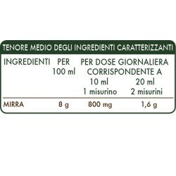 MIRRA ESTRATTO INTEGRALE 200 ml Liquido analcoolico - Dr. Giorgini