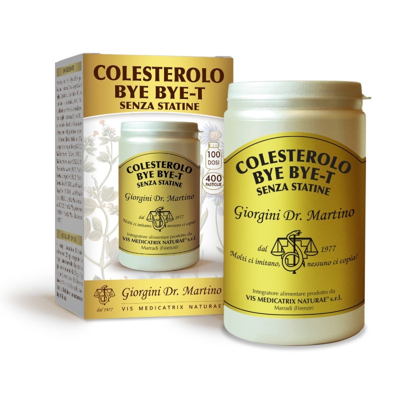 COLESTEROLO BYE BYE-T SENZA STATINE 400 pastiglie (200 g) - Dr. Giorgini