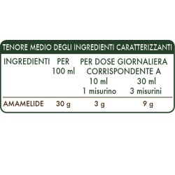 AMAMELIDE ESTRATTO INTEGRALE 200 ml Liquido analcoolico - Dr. Giorgini