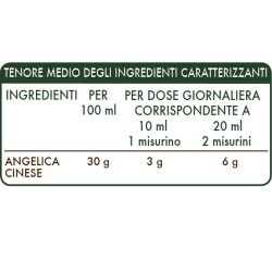 ANGELICA CINESE ESTRATTO INTEGRALE 200 ml Liquido analcoolico - Dr. Giorgini