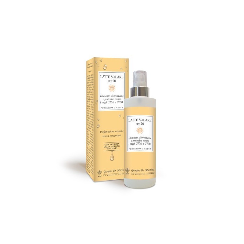 LATTE SOLARE SPF 20 Crema 250 ml - Dr. Giorgini