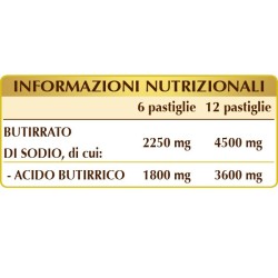 BUTIRRATO PURO-T 180 pastiglie (90 g) - Dr. Giorgini