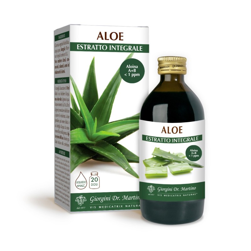 ALOE ESTRATTO INTEGRALE 200 ml Liquido analcoolico - Dr. Giorgini