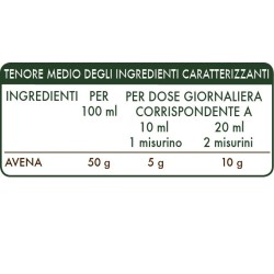 AVENA ESTRATTO INTEGRALE 200 ml Liquido analcoolico - Dr. Giorgini