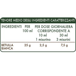 BETULLA BIANCA ESTRATTO INTEGRALE 200 ml Liquido analcoolico - Dr. Giorgini