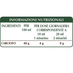 CARCIOFO ESTRATTO INTEGRALE 200 ml Liquido analcoolico - Dr. Giorgini