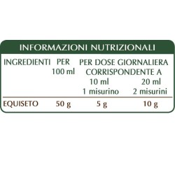 EQUISETO ESTRATTO INTEGRALE 200 ml Liquido analcoolico - Dr. Giorgini