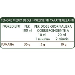 FUMARIA ESTRATTO INTEGRALE 200 ml Liquido analcoolico - Dr. Giorgini