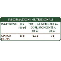 GINKGO BILOBA ESTRATTO INTEGRALE 200 ml Liquido analcoolico - Dr. Giorgini