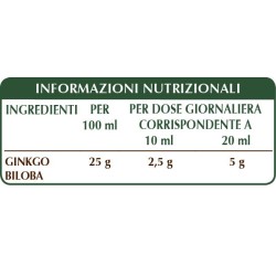 GINKGO BILOBA ESTRATTO INTEGRALE 200 ml Liquido analcoolico - Dr. Giorgini