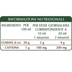 GUARANÀ ESTRATTO INTEGRALE 200 ml Liquido analcoolico - Dr. Giorgini