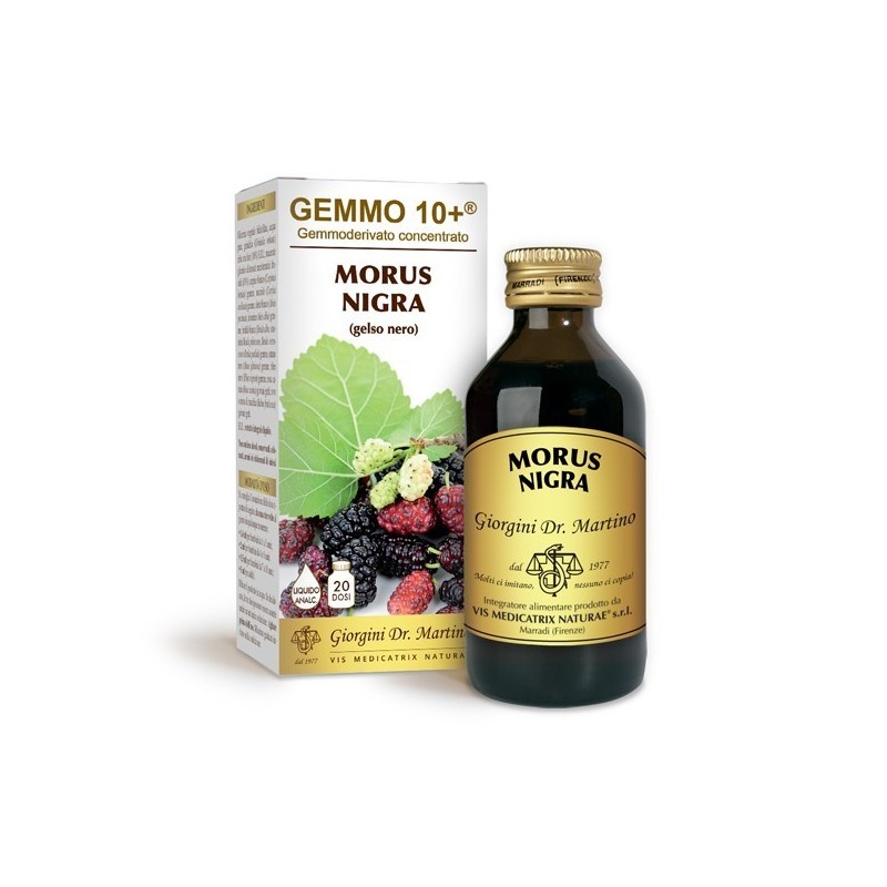 GEMMO 10+ Gelso Nero 100 ml Liquido analcoolico - Dr. Giorgini