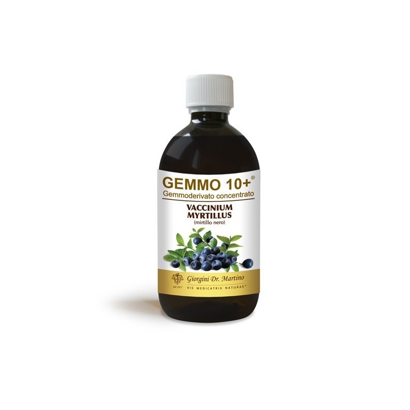 GEMMO 10+ Mirtillo Nero 500 ml Liquido analcoolico - Dr. Giorgini