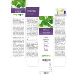 Ginkgo Biloba Tintura madre 200 ml liquido analcoolico - Naturalma