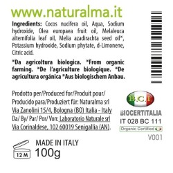 Sapone vegetale al Tea Tree e Olio di Neem BIO (100 g x 2) - Naturalma