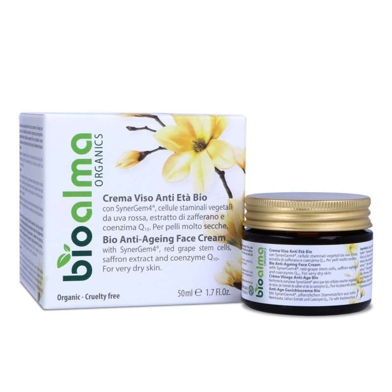 Crema Viso Anti-età Bio con SynerGem4® (50 ml) - Bioalma