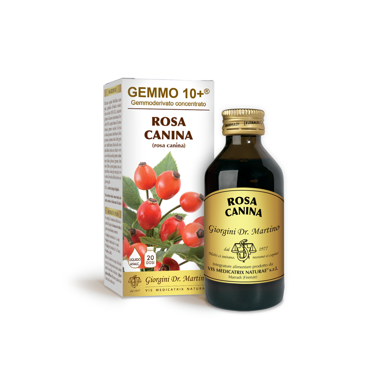 GEMMO 10+ Rosa Canina 100 ml Liquido analcoolico - Dr. Giorgini