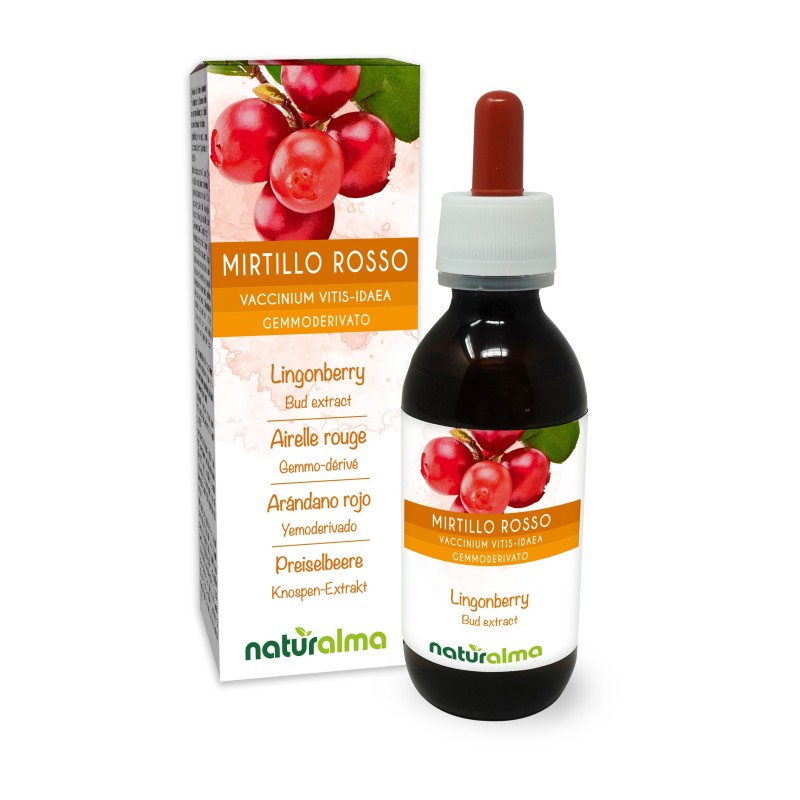 Mirtillo Rosso Gemmoderivato 120 ml liquido analcoolico - Naturalma