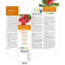 Mirtillo Rosso Gemmoderivato 120 ml liquido analcoolico - Naturalma