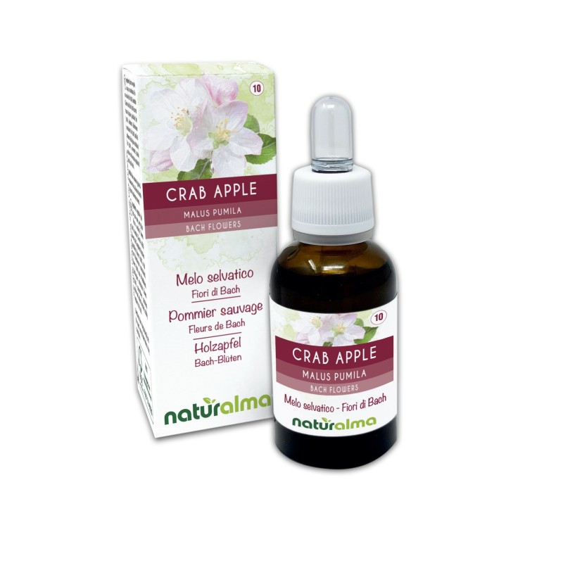 Crab Apple Fiori di Bach 30 ml liquido analcoolico - Naturalma Crab Apple Fiori di Bach 30 ml liquido analcoolico - Naturalma