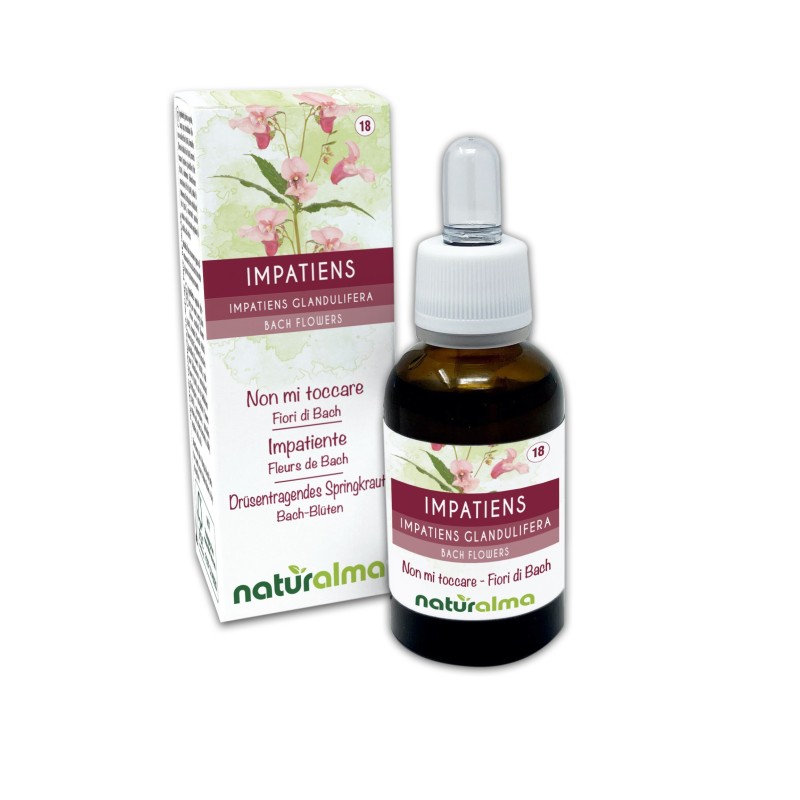 Impatiens Fiori di Bach 30 ml liquido analcoolico - Naturalma