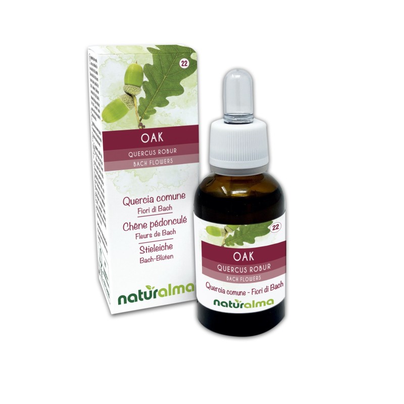 Oak Fiori di Bach 30 ml liquido analcoolico - Naturalma