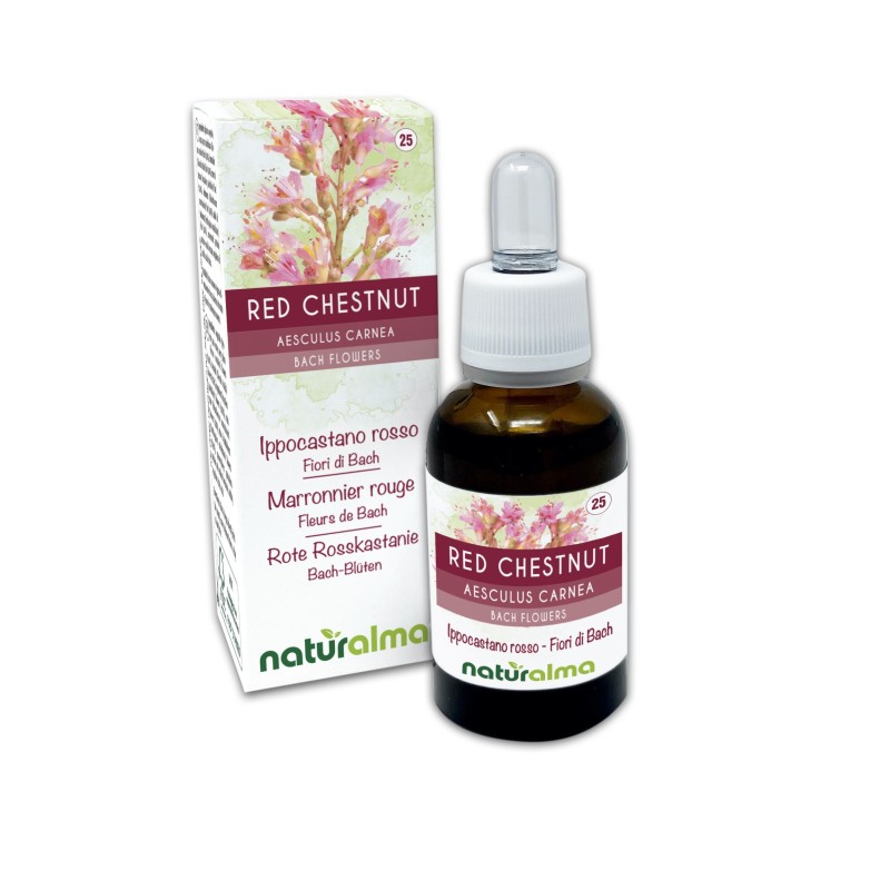 Red Chestnut Fiori di Bach 30 ml liquido analcoolico - Naturalma